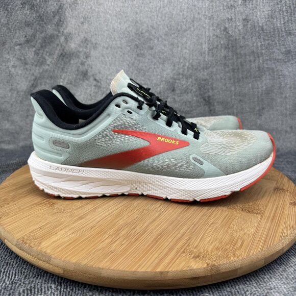 Brooks Shoes - Brooks Launch 9 Running Shoes Womens Size 8 Gray Red Neutral Speed Road Athletic